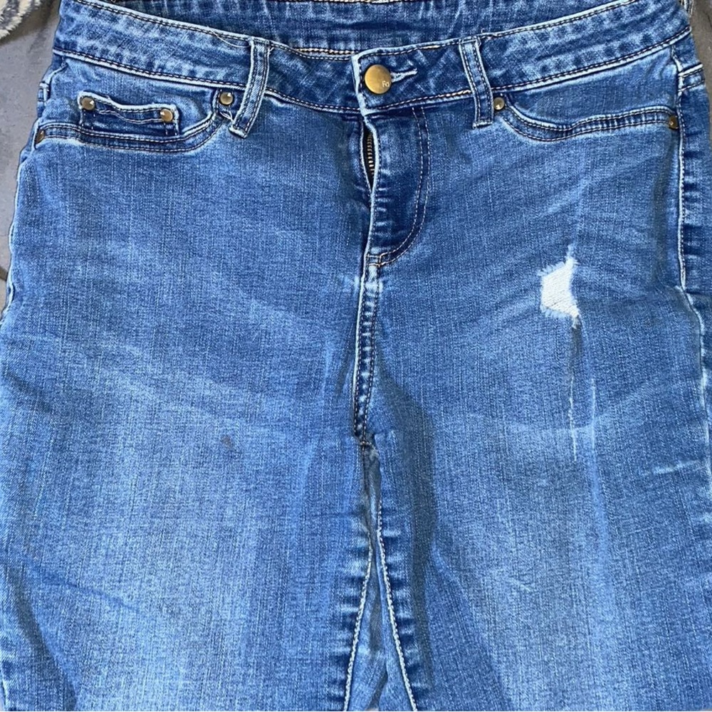 Medium Washed Faded Glory Jeans. Size 6.